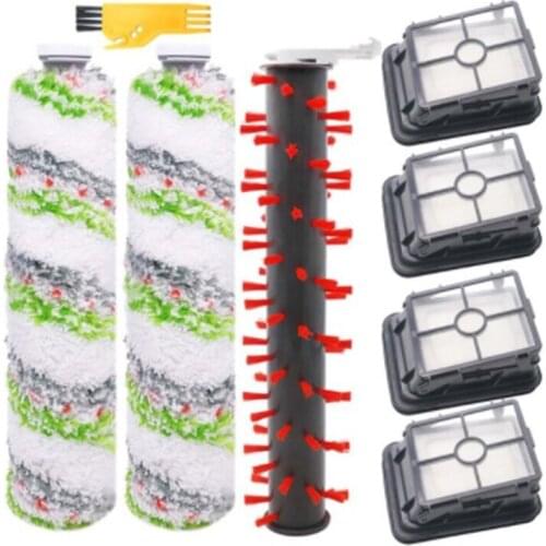 Roller Brush Filter Set For Bissell Crosswave Cordless Max Series 2554A 2590 2593 2596 Wet Dry Vacuum Cleaner Parts