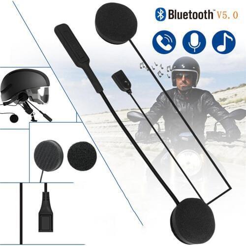 Motorcycle Helmet EDR Bluetooth 5.0 Headphones For Motorcycle Helmet Riding Intercom Moto Hands Free Headphone MP3 Speakers