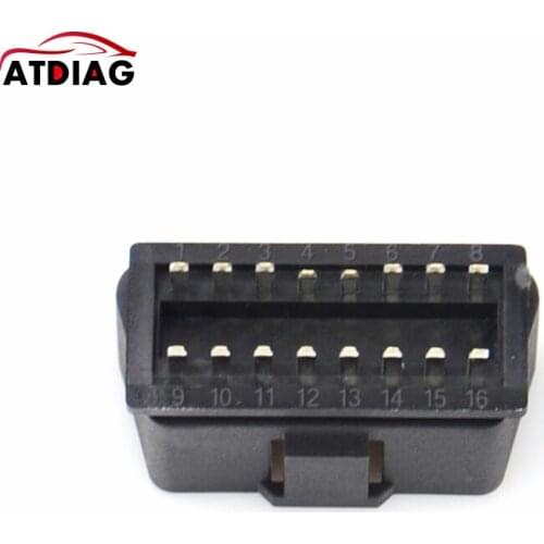 Newst OBD Female Plug OBD2 16Pin Connector OBDII Adaptor OBDII Connector OBD Female Connector in stock Free Shipping