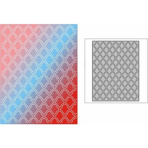 New Spotted Flower Cloud Background Plate Craft Embossing Mold 2021 Metal Cutting Dies for DIY Scrapbooking Album Card Making