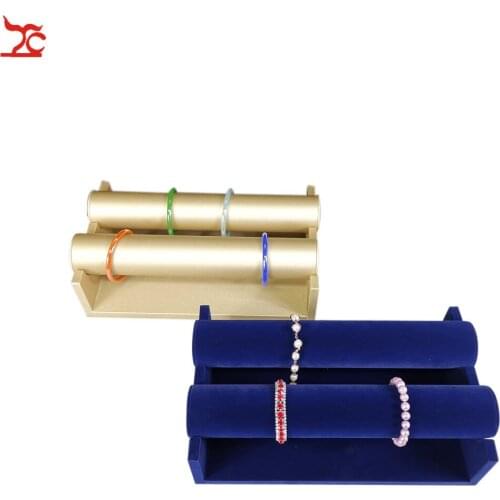 Jewelry Display Stand Bracelet Holder Watch Necklace Safekeep Shelf Showcase Organizer Chain Storage Rack