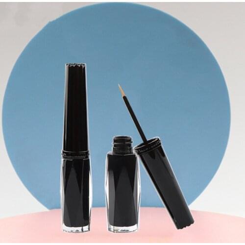 3ml Black Diamond Empty Liquid Eyeliner Refillable Bottle Applicator Eyelash Enhancer Eyelash Growth Serum Tubes Containers 50pc