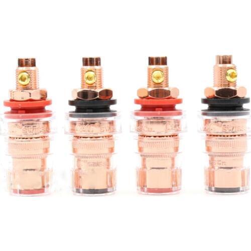 Hifi Audio 1:1 replacement pure copper 99.998% AMP CD player DVD VCD Binding post speaker connectors