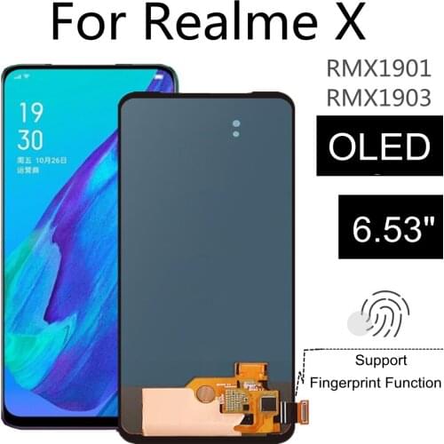 6.53" OLED For Realme X RMX1901 RMX1903 LCD Display Touch Screen Assembly Replacement