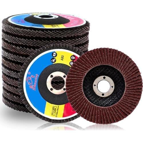 10pcs 100mm Sanding Disc Sandpaper 80 Grit Polishing Disc Grinding Wheel Metal Polish Abrasive Tools