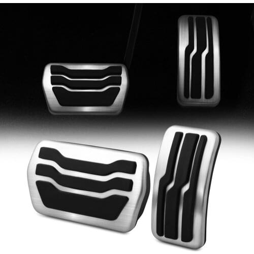 2 Pcs/Set Stainless Steel Car Gas Brake Pedal Pads Pedals Cover for Ford New Mondeo EDGE AT 2015-2018 Auto Accessories