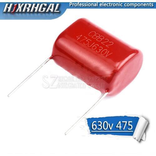 5PCS 630V475 4.7UF Pitch 30MM 630V 475 CBB Polypropylene film capacitor hjxrhgal