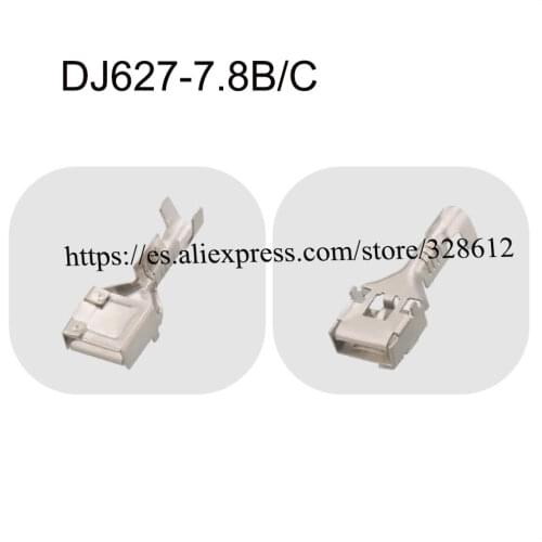 500PCS DJ627-7.8B/C auto Harness terminal car male female cable housing Connector automotive plug Copper needle