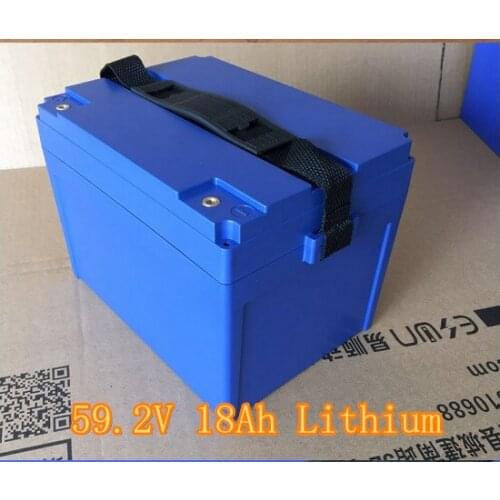 60V Rechargeable 18650 59.2V 18Ah Lithium battery pack for Electic bike electric scooter motorbike energy storage equipment