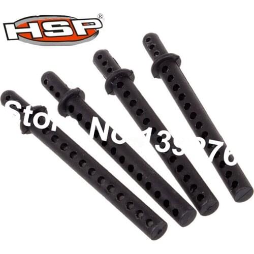4Pcs/set 62013 RC Black Body Posts Shell Mounts Plastic For 1/8 Parts RC Car Remote Control Cars HSP Tornado