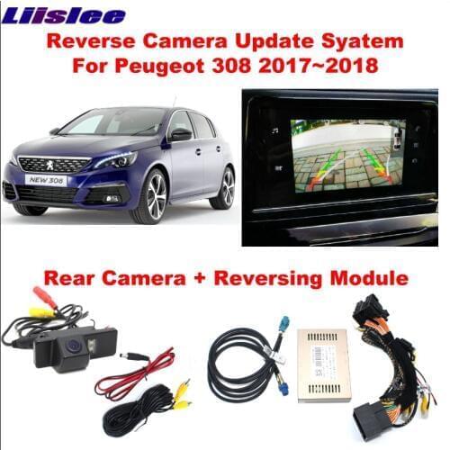 Car Parking Rear View Camera For Peugeot 308 2017 AUTO Front CAM Monitor Original Screen Upgrade Interface Reverse Decoder