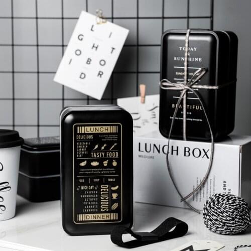 BPA Free PP Lunch Box Double Layer Portable Bento Food Fruit Vegetable Snack Picnic Storage Container Leak-Proof Microwavable