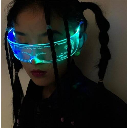 Colorful Glasses Rechargeable Music Festival Futuristic Technology Glasses Party Glasses Glow Party Supplies Event Party Festive