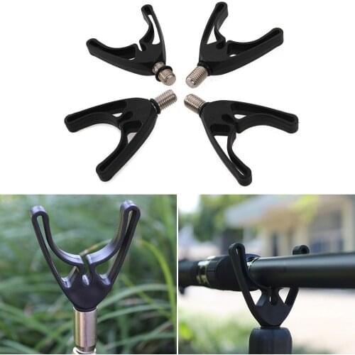 4pcs Fishing Rod Holder Mount Tackle Gripper Rest Thread Fishing Pole Fishing Bracket Support Stand Tool Gadget