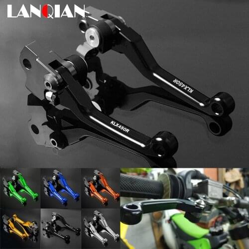 For Kawasaki KLX450R Dirt Bike Pivot Lever Motorcycle Aluminum Brake Clutch Lever KLX 450R KLX 450 R 2008 2009 Accessories