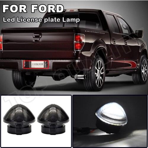 For Ford F150 F-150 2001-2014 Ford Explorer Sport Trac 2007- For Ranger 2004-2007 12V LED Number License Plate Light Auto Lamp