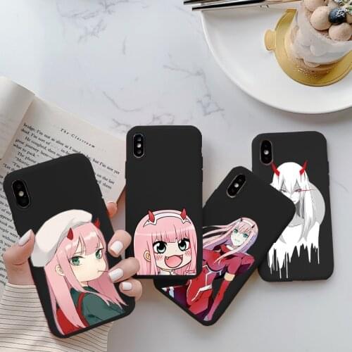 Dois Querida Na FRANXX Anime Zero Two Cute Phone Case For iPhone 11 12 Pro Max XR X XS Max 7 8 6 6S Plus 5 5S SE 2020 Case Funda
