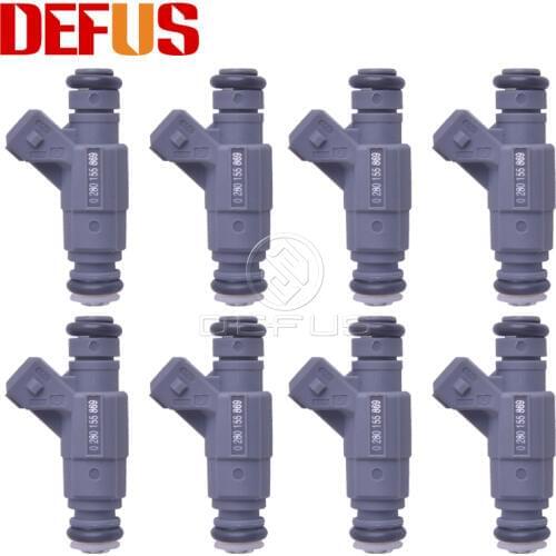 DEFUS 8pcs Fuel Injector Nozzle Bico 0280155869 For Ferrari Maserati 360 Modena 3.6L 4.2L Spider Quattroporte 99-07 197808 NEW