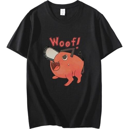 New Style Streetwears Chainsaw Man Printed Clothes Oversize Streetwears Unisex Hip-pop Couple T-shirts Cotton Summer Streetwears