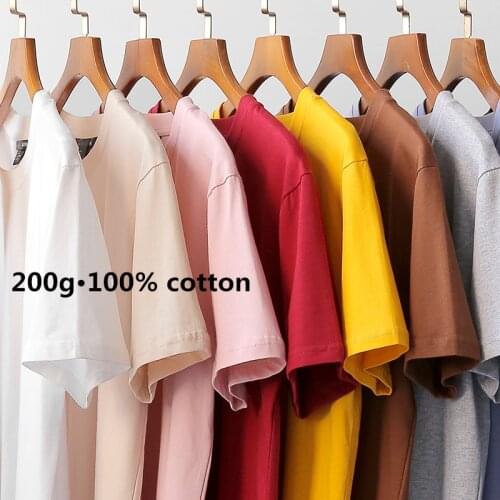 Oversized High Quality 100% Cotton Womens T-Shirts Fashion Tops Mens Clothing Basic Clothes For Teenagers Lovers' Sweatshirts