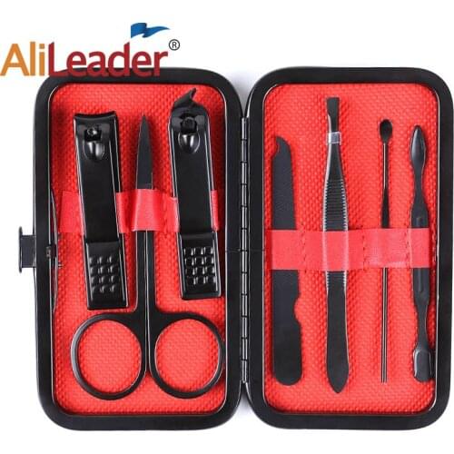 Alileader scissor sets househol pedicure tools portable nail clippers tools portable nail clippers 7pcs tools remover podiatry