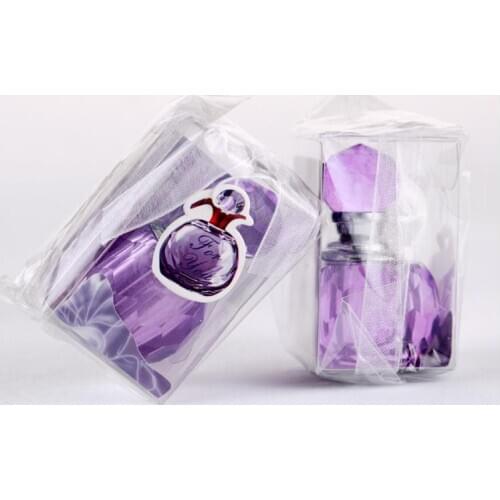 K9 crystal handicrafts perfume bottle shape baby shower gift purple and pink wedding favors decoration SN2414