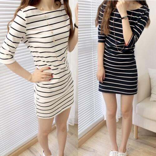 Korea Slim Tee Shirts Maternity Clothing For Pregnant Women Striped Cotton Shirt Dresses Autumn Long Tee Pregnancy Clothes Tops