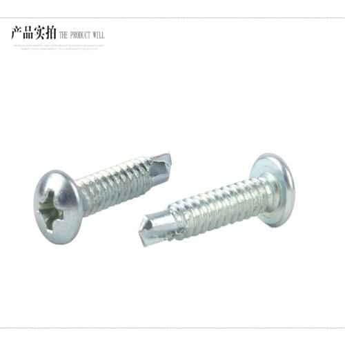 M3.5/M4.2/M4.8 Cross Recessed Pan Head Drilling Screws With Tapping Screw Thread Carbon Steel Blue Zinc Vis DIN7504N/EN ISO15481