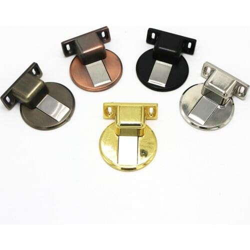 Magnetic Door Stops 304 Stainless Steel Magnet Door Stopper Holder Hidden Catch Floor Doorstop Toilet Furniture Hardware