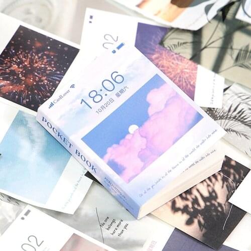 Mengtai 100pcs Vintage flower Material paper Decorative Stationery Scrapbooking Diary Album Lable Journal Planner pocket book