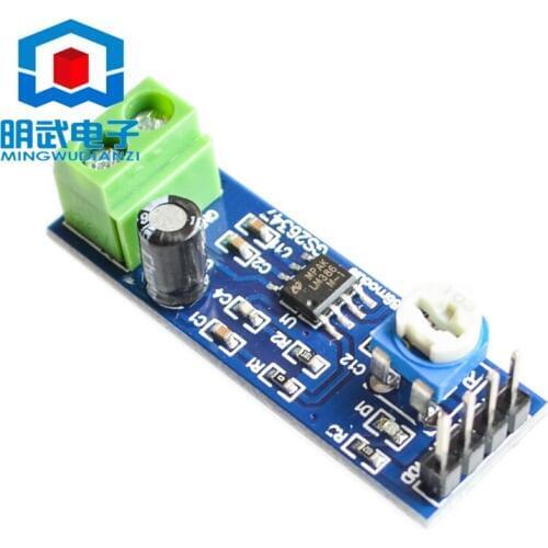 Free Shipping LM386 Audio Amplifier Module 200 Times 5V-12V Input 10K Adjustable Resistance