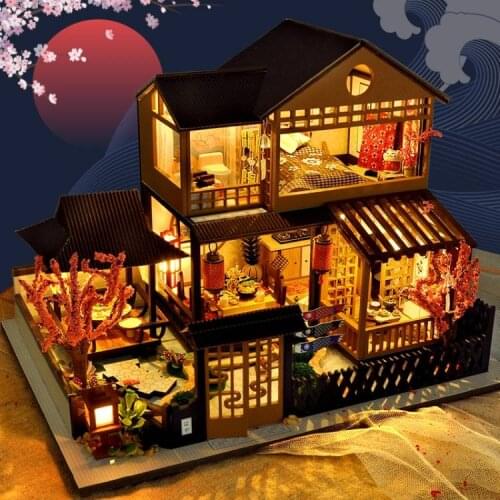 Cutebee Doll House Furniture Miniature Dollhouse DIY Miniature House Room Box Theatre Toys for Children Casa DIY Dollhouse N