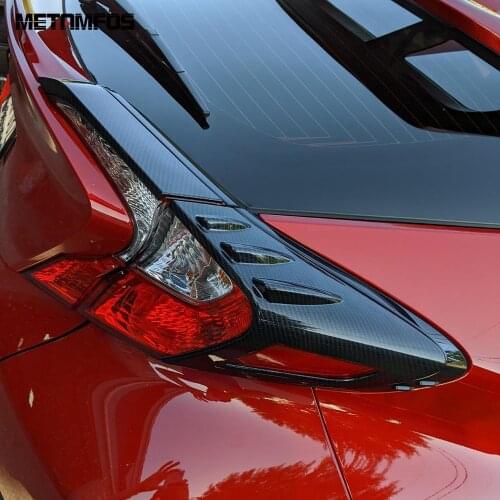For Toyota CHR C-HR 2016 2017 2018 Rear Light Lamp Cover Trim Molding Carbon Fiber Taillamp Decoration Accessories Car Styling