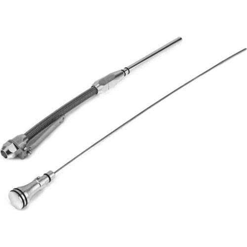 Stainless Steel Car Flexible Oil Dipstick Fit for Chevy SB Engines 265 283 327 350 383 400 Oil Level Dipstick Car Accessories