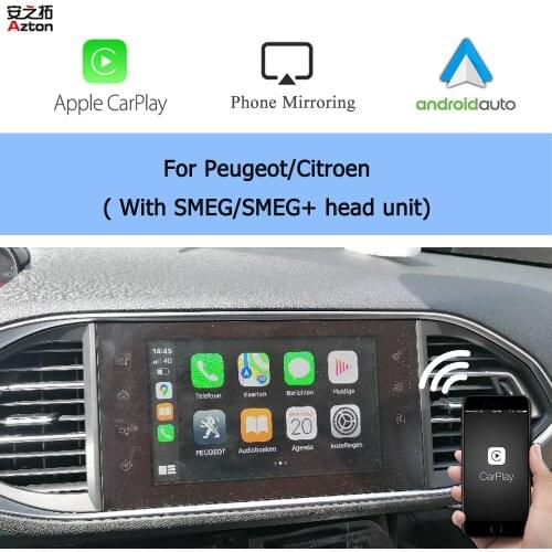 OEM Upgrade IOS 14 CarPlay Integration Android Auto For Peugeot 308 2013 2014 2015 2016 2017 Navigation Reverse Parking System