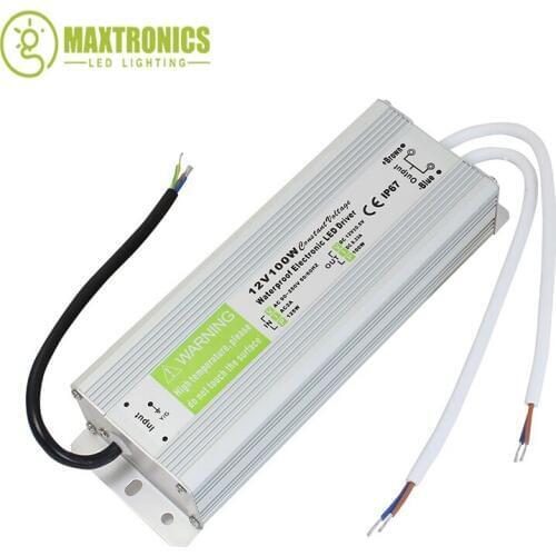Wholesale price 12V 100W Waterproof Electronic LED Driver Transformer Power Supply AC to DC Switch for 3528 5050 LED Strip light