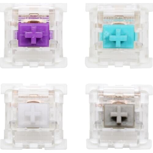 Outemu OTM Silent Grey White switch 3pin RGB SMD Tctile 55g Linear 50g Purple Teal mx stem switch for mechanical keyboard 50m