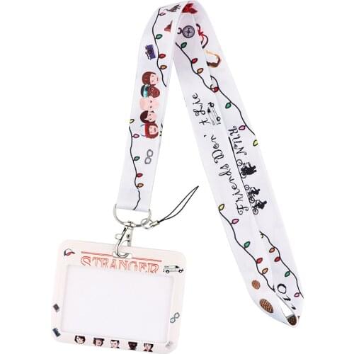 CB827 Stranger Things TV Show Neck Strap Lanyard for Key ID Card Mobile Phone Straps USB Badge Holder Hang Rope Lariat Lanyards