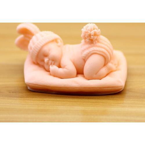 Silicone Soap Molds 3d Silica Gel Baby Soap Mold Handmade Cake Ice Plaster Resin Craft Mould