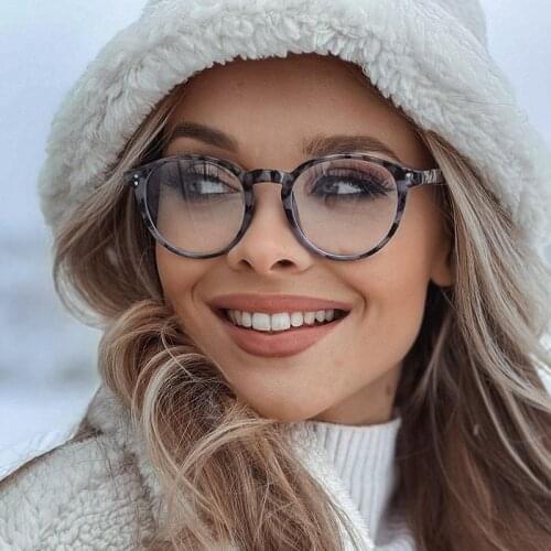 Cute Small Glasses Frame Retro Leopard Clear Optical Glasses Frame Candy Colors Spectacle Gafas oculos Round Glasses Metal Hinge