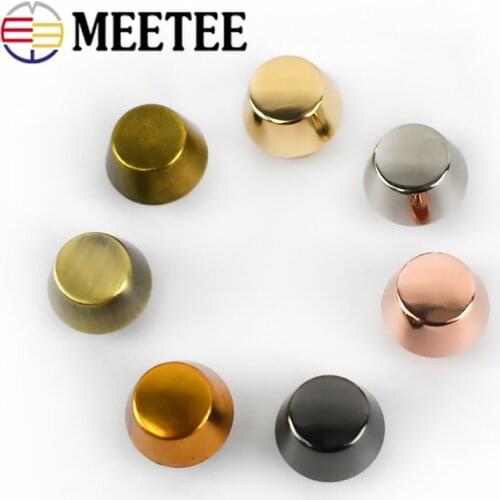 10/20/50pc Meetee Bag Handbags Metal Nails Clip Buckles Combined Buttons Rivet Screw for Bags Leather Craft Hardware Accessories