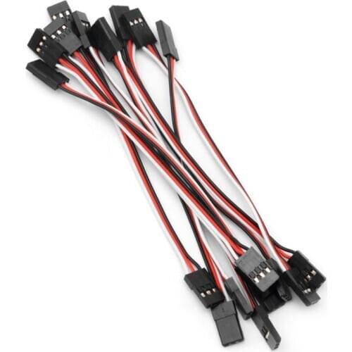 10pcs 10cm Quadcopter Extension Servo Lead Futaba JR Male To Male Wire Cable RC