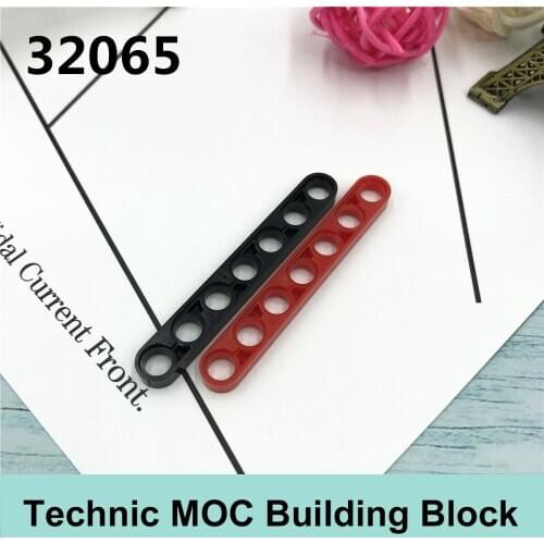 10PCS Technology Building Blocks Parts Compatible with Major Brand Technology Moc Parts 32065 1x7 Thin Gifts Toys