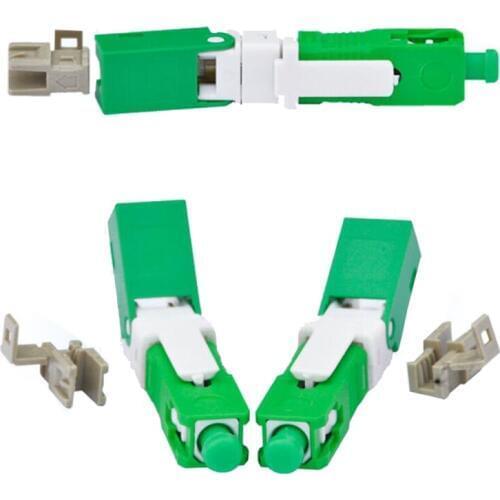 100PCS KPYSC250P-CE FTTH SC APC Optical fibe quick connector SC APC FTTH Fiber Optic Fast Connector SC Connector