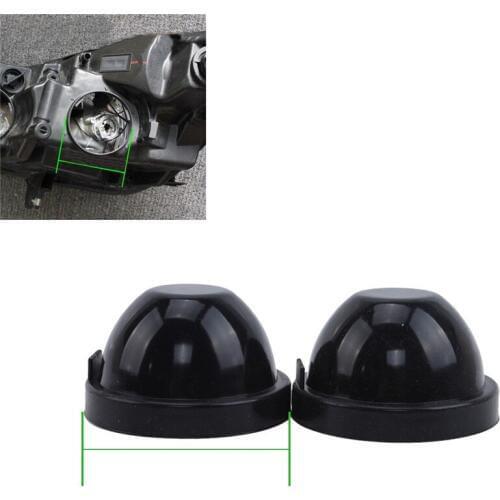 2 Pcs/set Black Rubber Housing Seal Cap Dust Cover For Car LED Headlight 80*52mm And 85*52mm