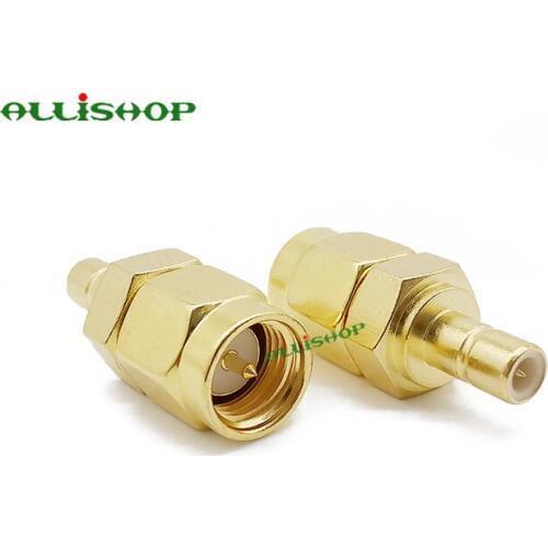 2Pcs RF Coaxial Adapter SMA to SMB Coax Jack Connector SMA Male to SMB Male Connector for Sirius XM Satellite Radio Antenna