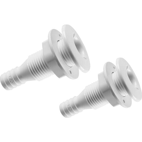 2x 5/8" & 3/4" Through Thru-Hull Bilge Pump Hose Fitting Connector for Boat