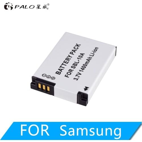 PALO 1-8Pcs SLB-10A SLB10A SLB 10A 1400mAh Camera Battery For Samsung HMX-U10 HMX-U100 SL720 SL310W SL820 HZ15W HZ10W ES60