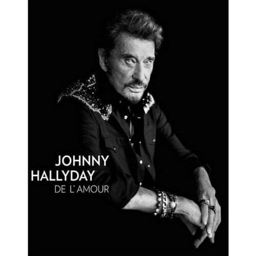 New 5d diamond painting johnny hallyday full square drill diamond embroidery 3d round French singer diamond mosaic sticker