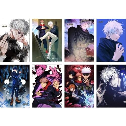 Jujutsu Kaisen Posters Anime Wall Poster Coated Paper Prints Clear Image Teens Livingroom Bedroom Bar Decoration Home Decoration